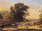 Claude Lorrain Landscape with Cephalus and Procris reunited by Diana oil painting reproduction